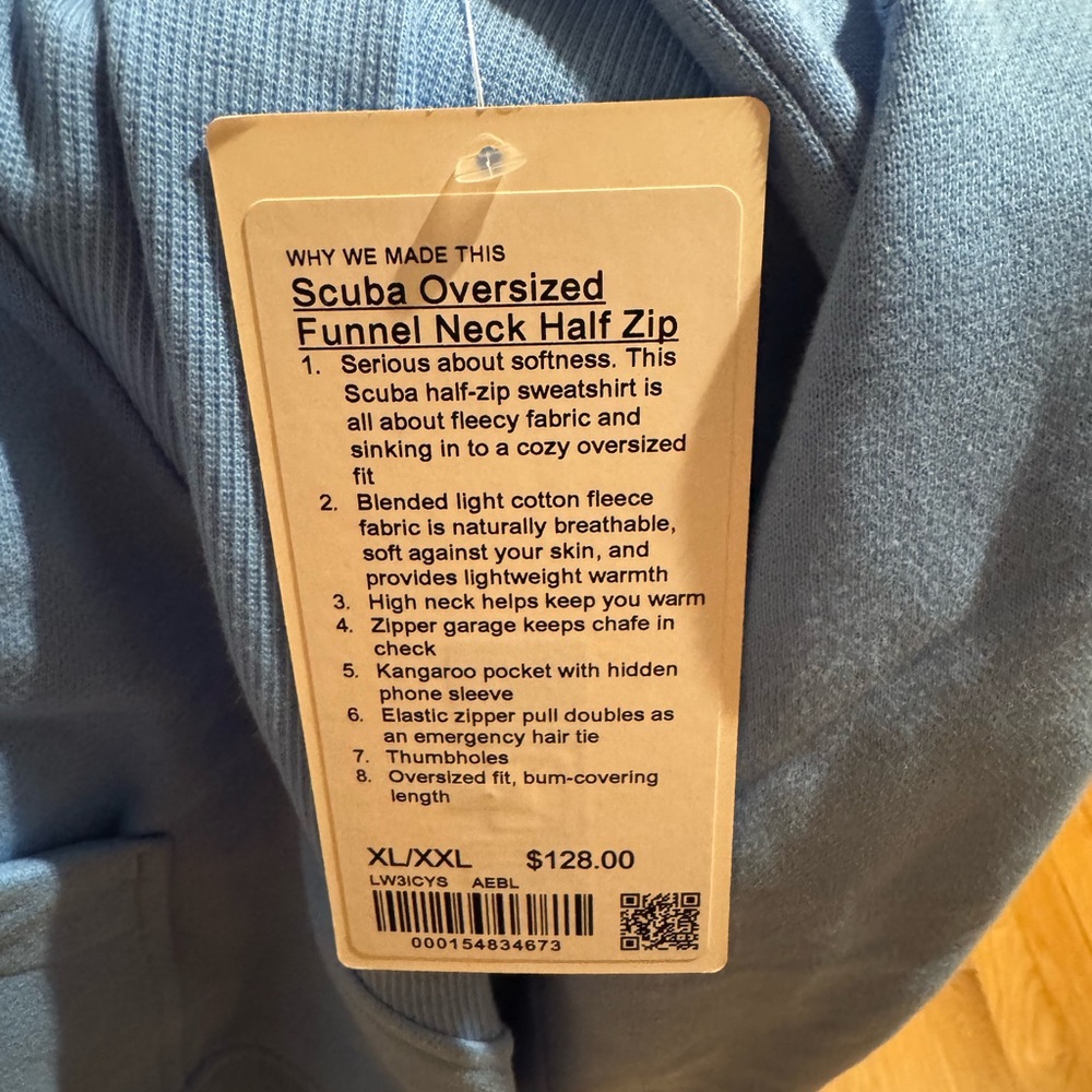Scuba oversized funnel neck half zip - Picture 2 of 6